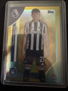 Tino Livramento  Topps Premier League 25/26 Newcastle United /50 for sale on Ebay