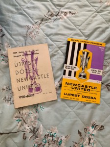 1969 Fairs Cup Final Newcastle V Upjest Doza Both Legs for sale on Ebay