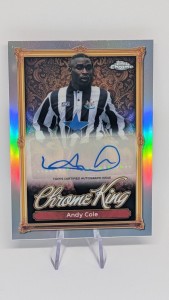 ⚽ ANDY COLE AUTO CHROME KING NEWCASTLE UNITED Topps Premier League 25/26 ⚽ for sale on Ebay