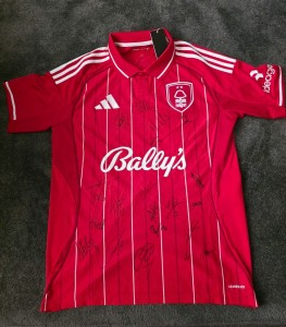 Nottingham Forest Squad Signed Shirt 2025/26 With Certificate of Authenticity for sale on Ebay