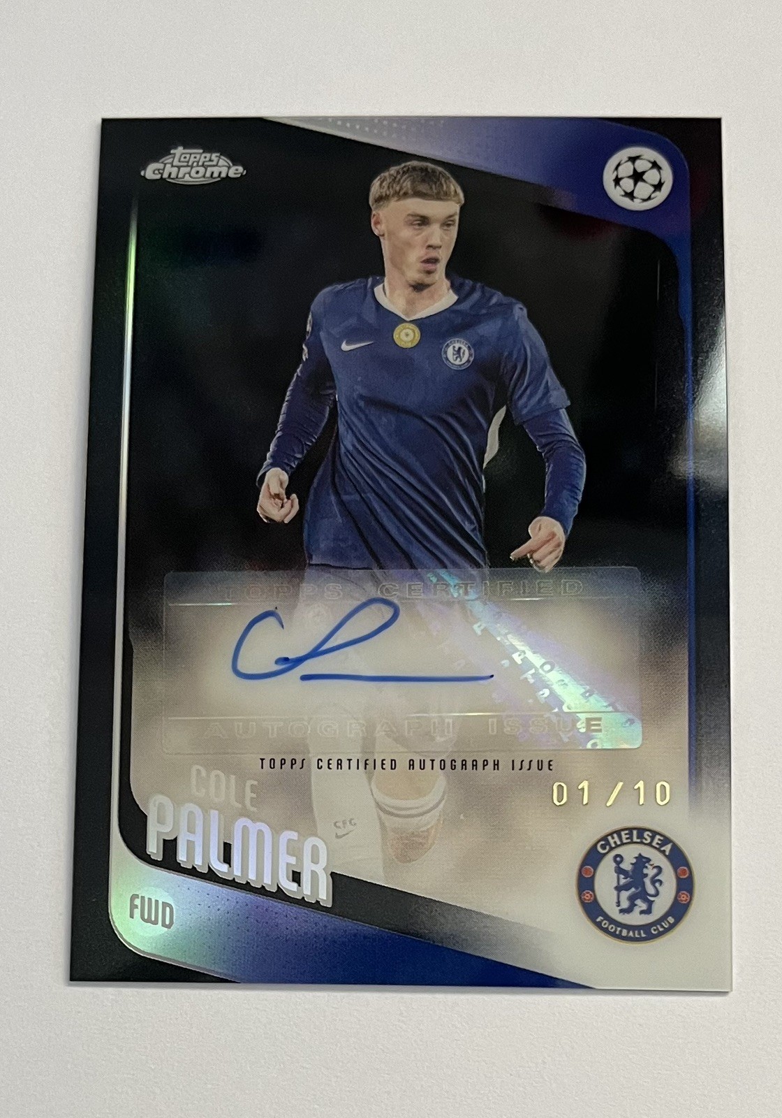 Topps Chrome UCC 2025/26 - Chelsea Cole Palmer Auto /10 Autograph CA-CP 01/10 for sale on Ebay