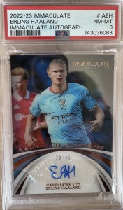 2022-23 Panini Immaculate - Manchester City striker Erling Haaland. 23/24 PSA 8 for sale on Ebay