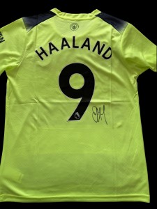 Rare Erling Haaland Signed Manchester City Football Jersey for sale on Ebay
