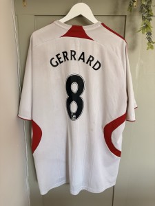 Liverpool 2007-08 Away Shirt Adidas Authentic 8 #Gerrard XXL for sale on Ebay