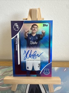 James Garner Topps Premier League 2025/2026 Everton, #137 Auto Numbered 103/150 for sale on Ebay
