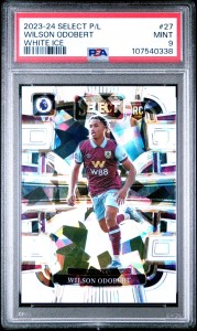 2024 Panini Select Wilson Odobert Rookie RC White Ice /85 Tottenham Spurs PSA 9 for sale on Ebay
