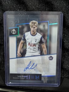 Lucas Bergvall Topps Museum Collection Auto Match Worn Relic RC 73/75 Tottenham for sale on Ebay