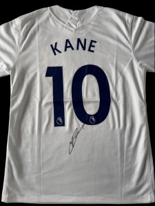 Rare Harry Kane Signed Tottenham Hotspurs Football Jersey for sale on Ebay