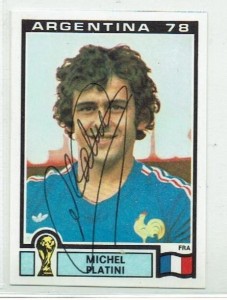 MICHEL PLATINI signed 1978 Panini World Cup Rookie sticker FRANCE NANCY for sale on Ebay
