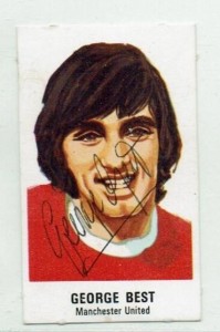GEORGE BEST signed 1969 Sun 1st Division Football Strips card MANCHESTER UTD for sale on Ebay