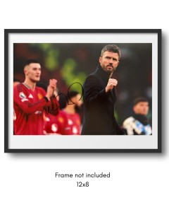 Micheal Carrick Hand Signed Man Utd 12x8 Photo + Certified COA + PSA QO Card #2 for sale on Ebay