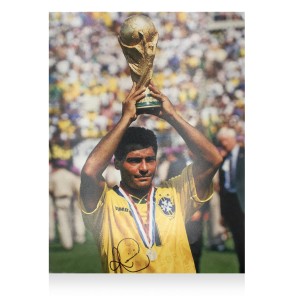 Romario Signed Brazil 1994 FIFA World Cup Winner Photo COA for sale on Ebay