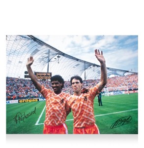 Van Basten and Rijkaard Signed Netherlands Euro 1988 Photo COA for sale on Ebay