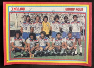 ENGLAND signed 1982 World Cup Team Photo KEEGAN WOODCOCK CLEMENCE BROOKING for sale on Ebay