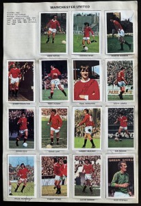 MANCHESTER UTD signed 1972/73 FKS Team sticker set GEORGE BEST BOBBY CHARLTON for sale on Ebay