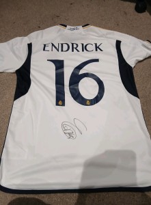 Endrick Signed Real Madrid Jersey With COA for sale on Ebay