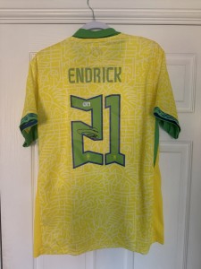 Endrick Brazil Signed Shirt Beckett Authenticated for sale on Ebay
