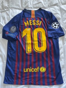 Lionel Messi Autographed Barcelona Shirt Beckett  Authenticated Hand Signed for sale on Ebay