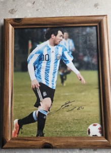 Leo messi autographed picture with coa  for sale on Ebay