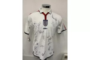 England Euro 2004 signed Football Shirt, Gerrard, Owen, Beckham, Lampard & more for sale on Ebay