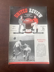 Manchester United v Derby 51/2 Programme for sale on Ebay