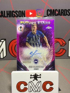 2023-24 topps chrome Evan Ferguson auto pink shimmer /250 Brighton for sale on Ebay