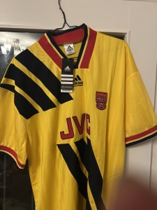 Arsenal Away Football Shirt 1993/94 Adults  2 XL Adidas F671 for sale on Ebay