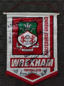 Wrexham AFC Signed Pennant for sale on Ebay