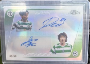 Topps Chrome Dual Autograph Reo Hatate Shunsuke Nakamura Celtic FC /50 for sale on Ebay