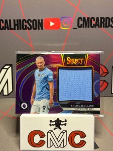 2024-25 panini select Erling Haaland patch purple /49 Manchester City for sale on Ebay