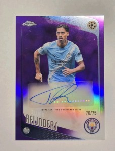 Tijjani Reijnders /75 - AUTO - Topps Chrome UCC 25/26 - Manchester City 2025-26 for sale on Ebay