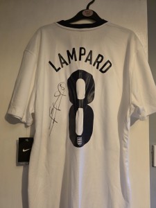 Signed Frank Lampard England Shirt for sale on Ebay