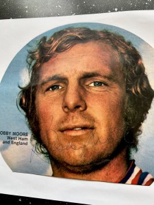 The Great Late Bobby Moore, England, Fulham And West Ham United Signature for sale on Ebay