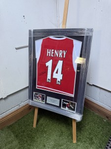 Framed Thierry Henry Hand Signed Arsenal Football Shirt With COA for sale on Ebay