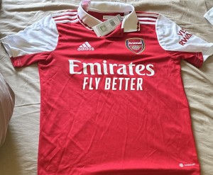 new unused Arsenal 2022-23 Home Football Shirt Children 13-14 Years Short Sleeve for sale on Ebay