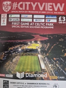 2026 Derry City  v  Shamrock Rovers    Loi for sale on Ebay