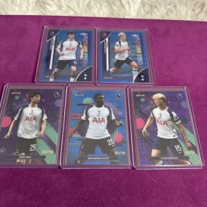 Topps Chrome Premier League & Finest -  Tottenham 5x Numbered Bundle   for sale on Ebay