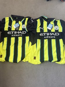 Manchester City Bundle Of 2 Shirts Away Shirt 24/25 Size Small for sale on Ebay