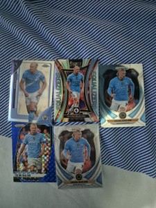 Erling Haaland Manchester City Football Card Bundle for sale on Ebay