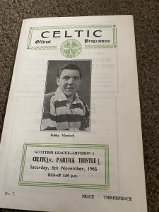 Celtic v Partick Thistle 1965 rare for sale on Ebay