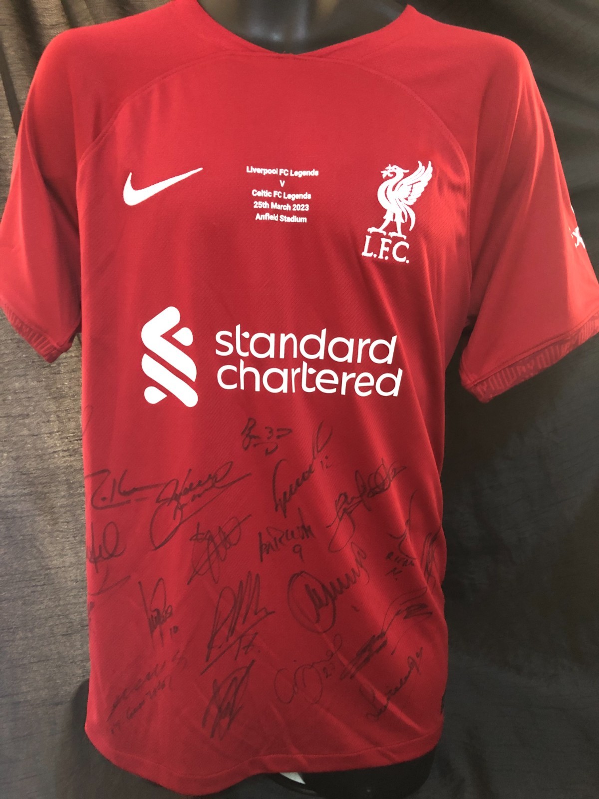 Legends 2023 Squad Signed Shirts by LFC Legends & Celtic Legends for sale on Ebay