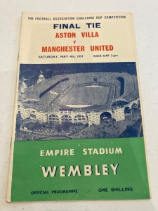 FA Cup Final Football Programme 1957 Aston Villa vs Manchester United for sale on Ebay