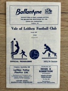 1973/74 VALE OF LEITHEN v SELKIRK for sale on Ebay