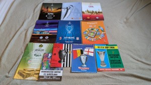 11 x European Final Programmes involving British Clubs 1974 - 2016. for sale on Ebay