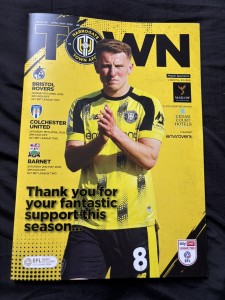 Harrogate v Barnet 2/5/26- last Home issue in football league. Programme for sale on Ebay