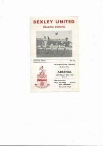 1963/64 Bexleyheath & Welling v Arsenal Reserves Metropolitan League Programme for sale on Ebay