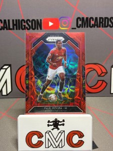 2020-21 panini prizm Paul Pogba red choice /29 Manchester United for sale on Ebay