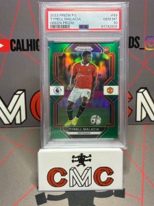 2022-23 panini prizm Tyrell Malacia RC green /5 psa 10 Manchester United for sale on Ebay
