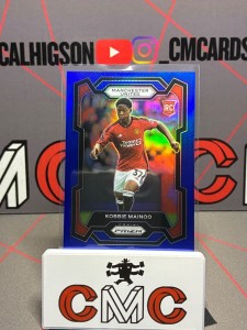 2023-24 panini prizm Kobbie Mainoo RC blue /299 Manchester United for sale on Ebay