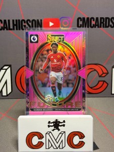 2024-25 panini select Kobbie Mainoo future pink /25 Manchester United for sale on Ebay